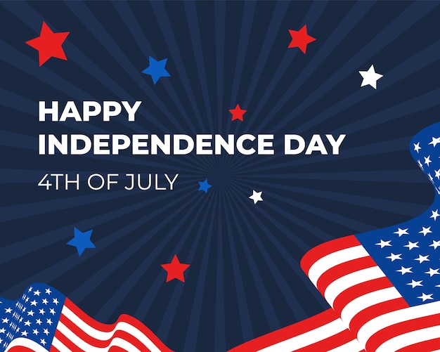 Gelukkige Onafhankelijkheidsdag Verenigde Staten van Amerika 4 juli