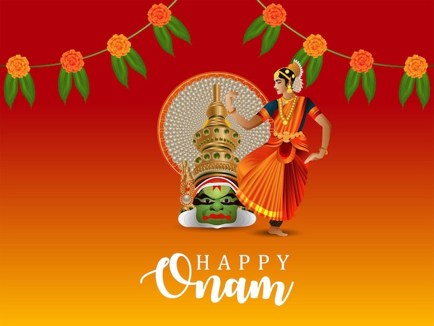Gelukkige onam verkoop banner met vector illustratie