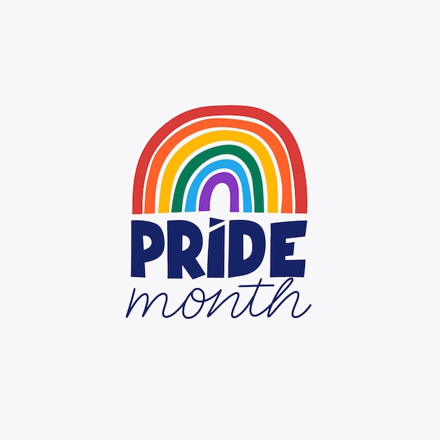 Gelukkige Pride maand vector voor liefde en homoseksuele rechten viering 2024 LGBT regenboog kleur citaat met hart vorm Design LGBT evenement kaart of achtergrond ontwerp Vector illustratie