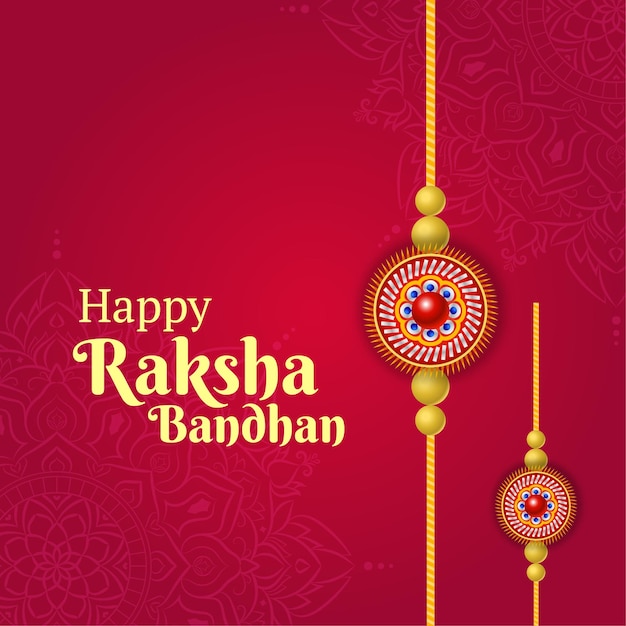Gelukkige raksha bandhan-banner voor sociale media