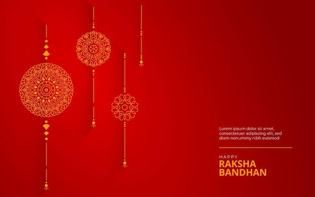 Gelukkige Raksha Bandhan groet achtergrond ontwerpsjabloon