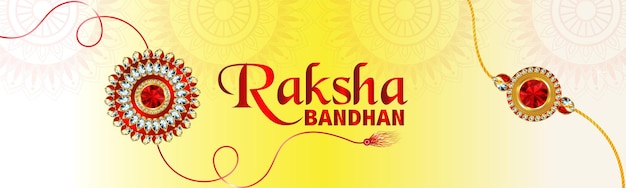 Gelukkige raksha bandhan vieringsbanner