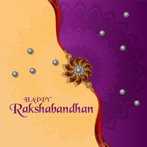 gelukkige raksha bandhan wenst poster