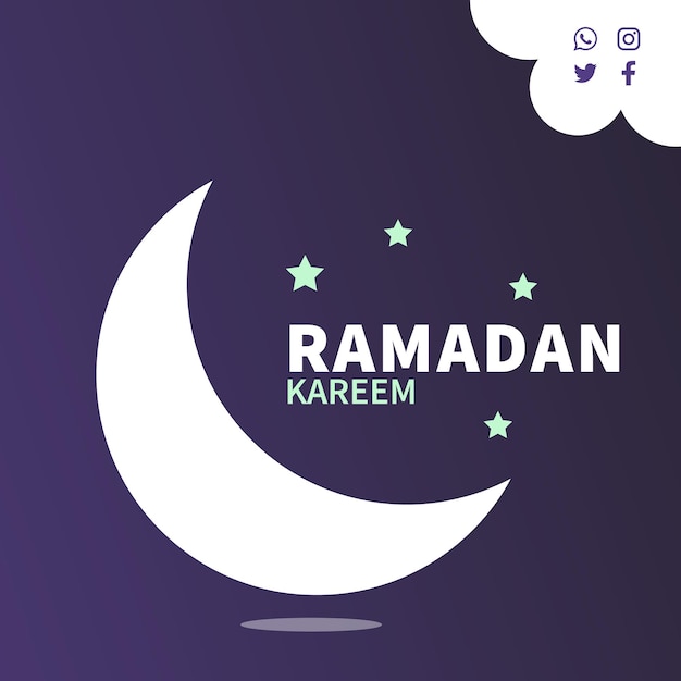 Gelukkige ramadan-ontwerpcollectie
