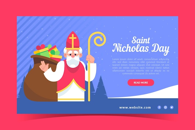 Gelukkige sinterklaasdag met scepterbanner