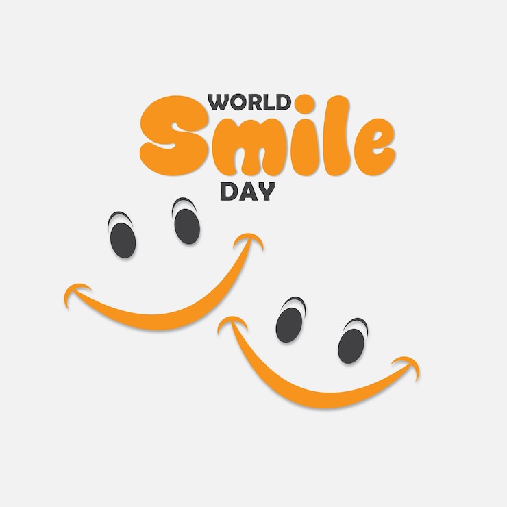 Vector gelukkige smiley voor de poster van de wereld smiley dag