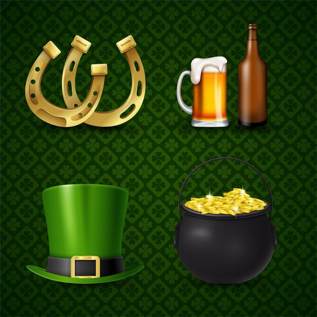 Gelukkige St. Patrick's Day-set