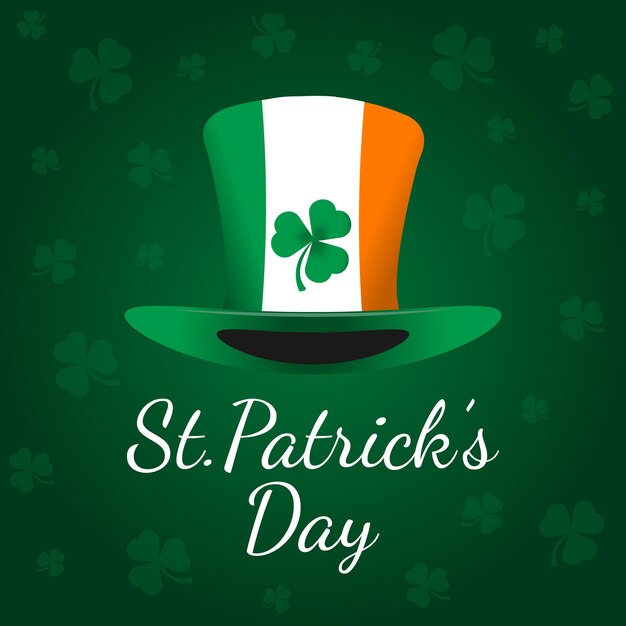 Gelukkige st. patricks day.background met symbolen van st. patricks day.vector illustratie.