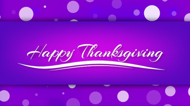 Gelukkige Thanksgiving.