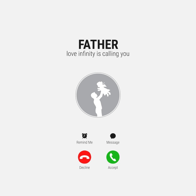 Gelukkige vaderdag. conceptueel ontwerp voor sociale media