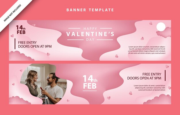 Vector gelukkige valentijnsdag sociale media poster banner flyer patroon evenement abstracte lay-out illustratie