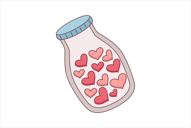 Gelukkige Valentijnsdag Sticker Design