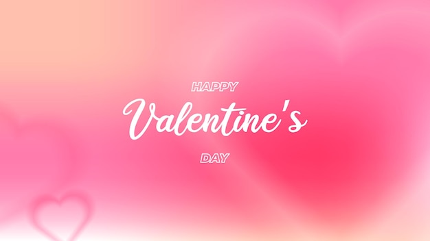 Gelukkige valentijnsdagachtergrond voor bestemmingspagina en sociale media