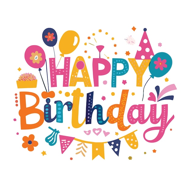 Gelukkige verjaardag Greeting card vector illustratie