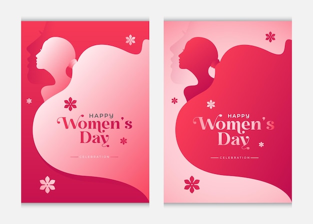 Gelukkige Vrouwendag Poster Design Vector Template