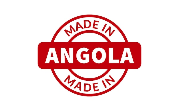 Gemaakt In Angola Rubberstempel