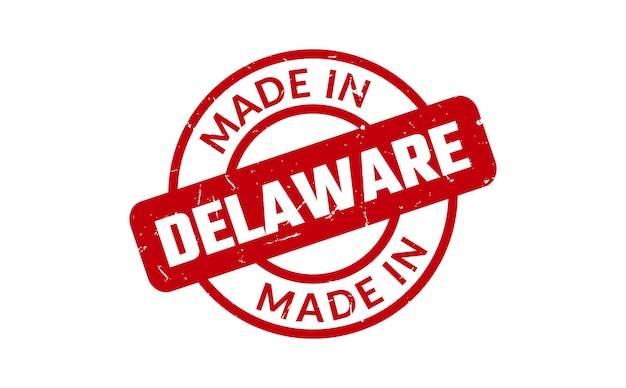 Gemaakt in Delaware Rubber Stempel