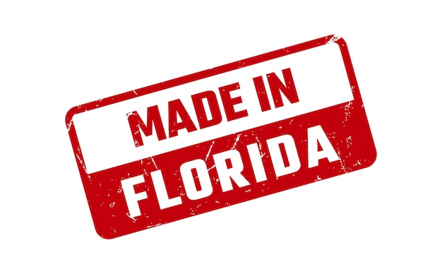 Gemaakt in Florida Rubber Stamp