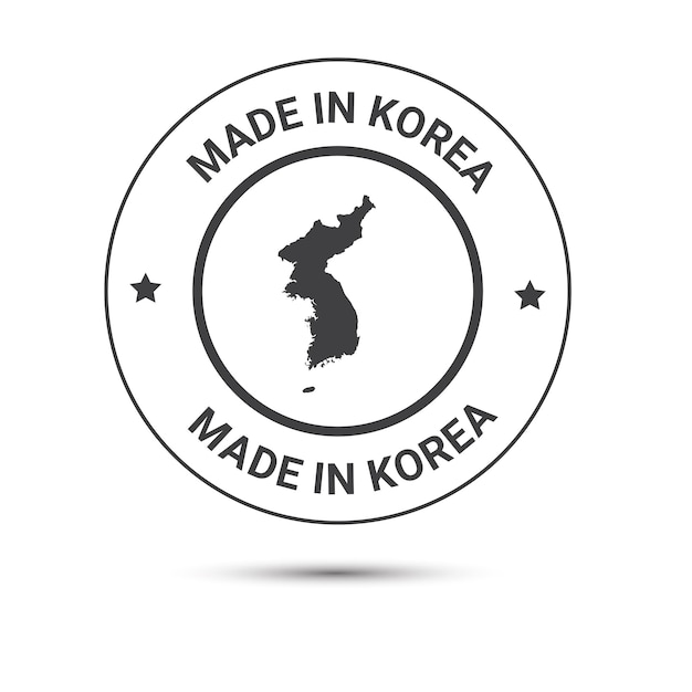 Gemaakt in Korea Premium Vector Gemaakt in Korea pictogrammen