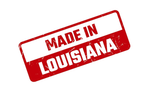 Gemaakt In Louisiana Rubberstempel