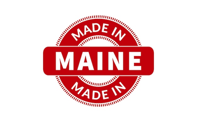 Gemaakt in maine-stempel