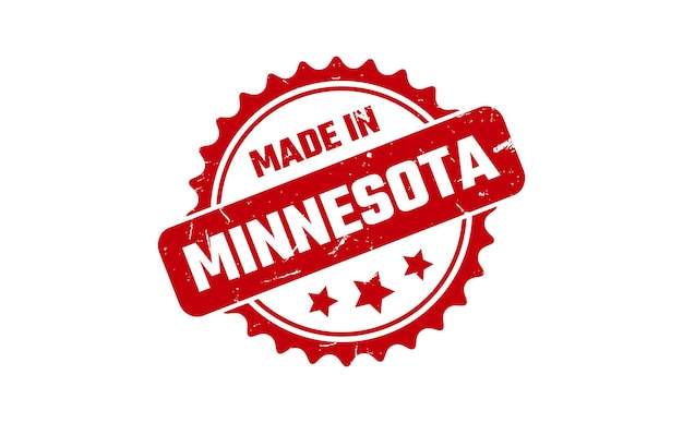 Gemaakt In Minnesota Rubberstempel