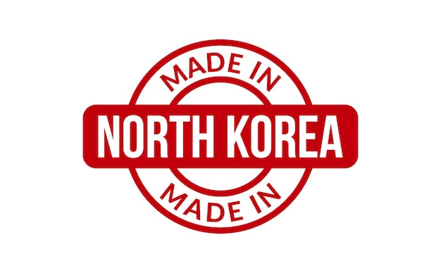 Gemaakt In Noord-Korea Rubberstempel