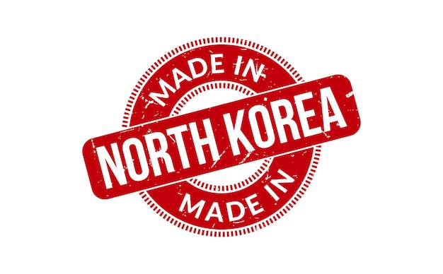 Gemaakt In Noord-Korea Rubberstempel