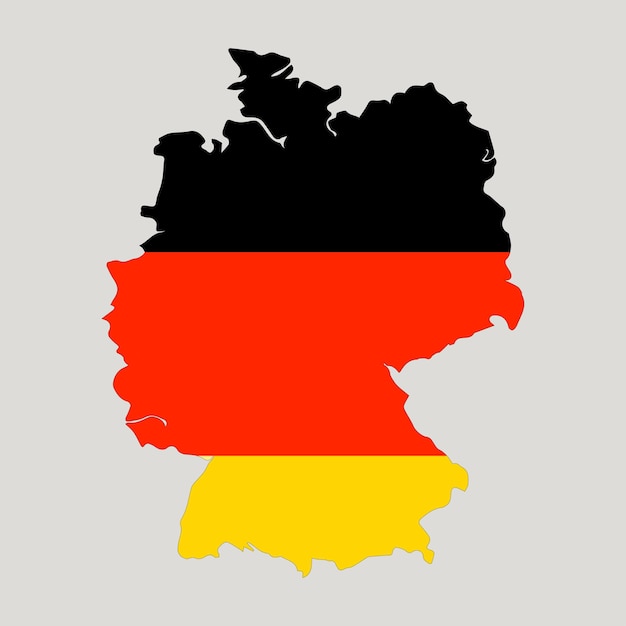 Gemany map Germany flag Germany silhouette