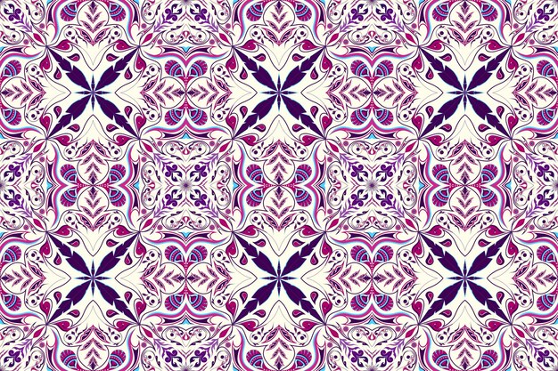 Vector gemetric ethnic oriental ikat pattern traditional design for backgroundcarpetwallpaperclothing