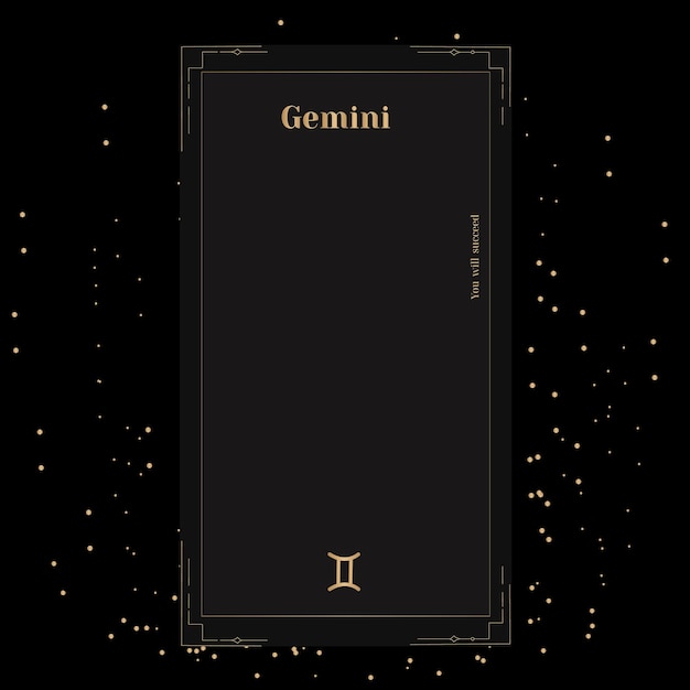 Gemini signs zodiac background beautiful vector images in the middle of a stellar galaxy