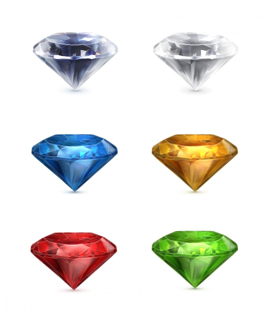 Gems set of  icons