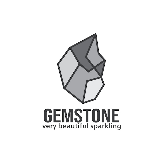 gemstone icon logo vector template illustration design