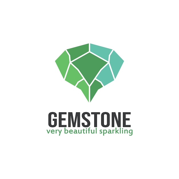 gemstone icon logo vector template illustration design