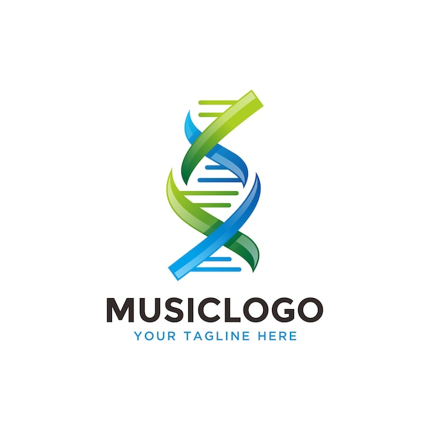 Gen logo. dna logo design.