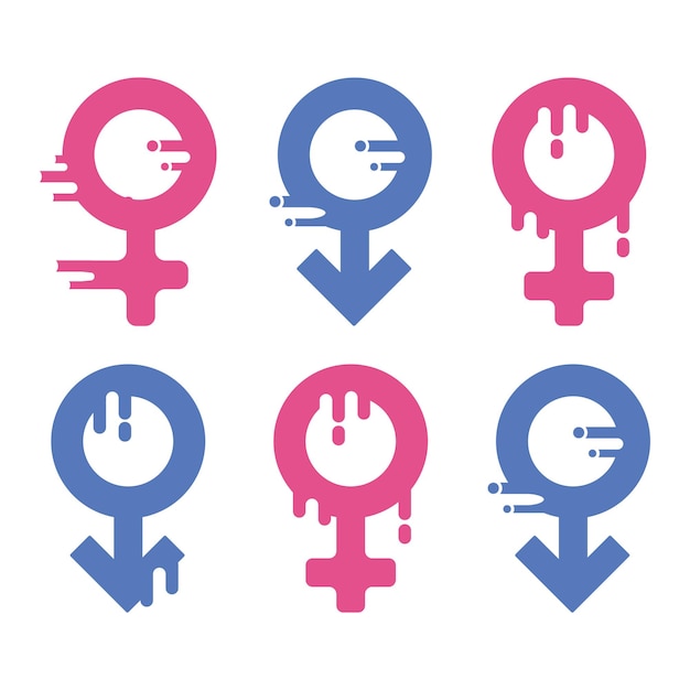 Vector gender equality symbol icon vector illustration