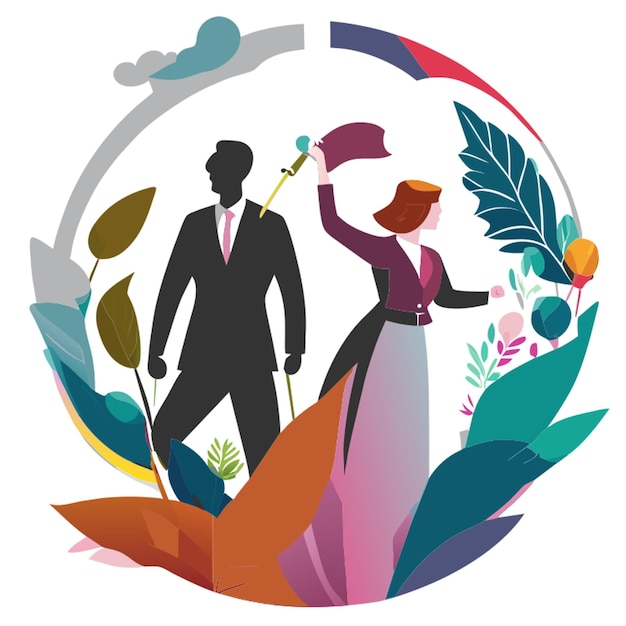 gender equality vector illustration