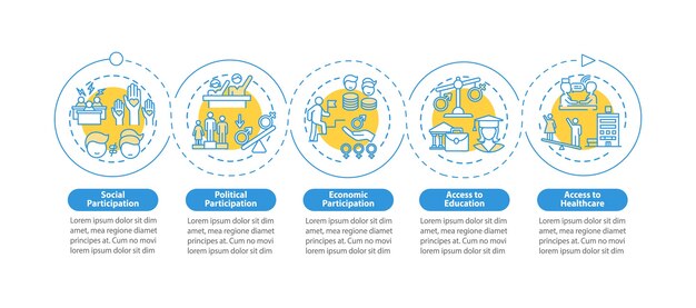 Gender gap criteria infographic template