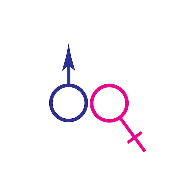 Gender icon logo vekto