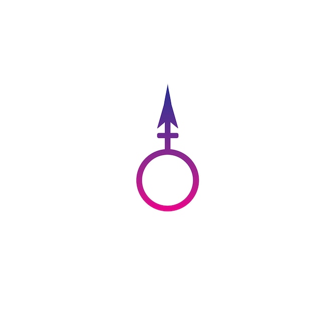 Gender icon logo vekto