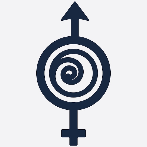 Логотип с гендерной иллюстрацией