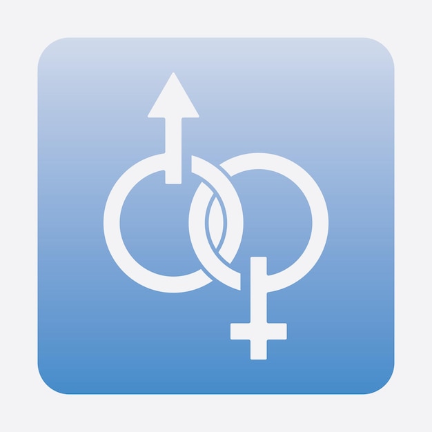 Vector gender illustration logo