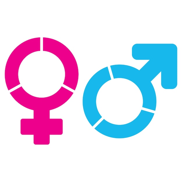 Gender logo icon symbol vector design template illustration