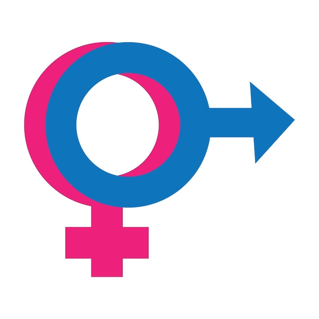 Vector gender logo icon vector design template