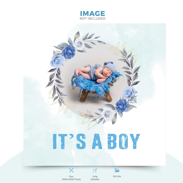 Vector gender reveal invitation baby boy cute party baby shower birthday symbols announcement