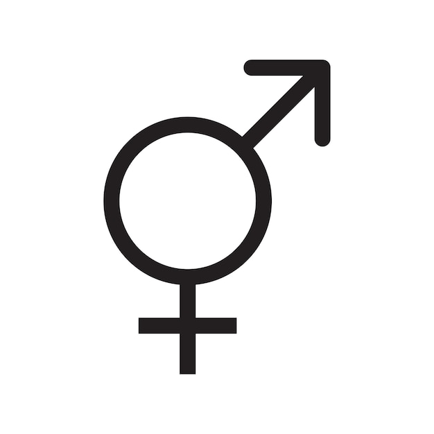 Vector gender symbol icon vector