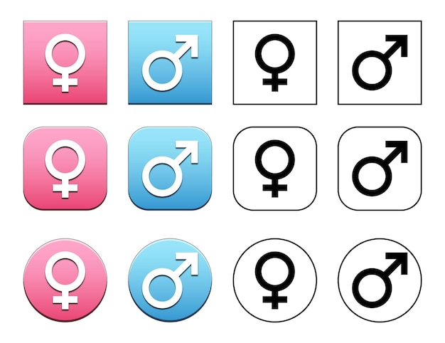 Vector gender symbol vector