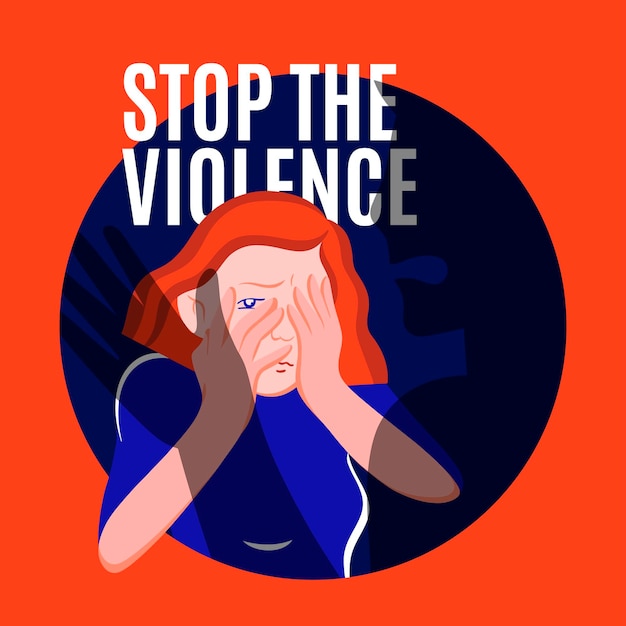 Vector gender violence concept