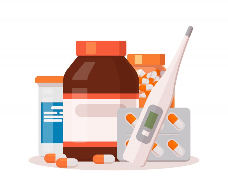 Vector geneeskunde apotheek pictogram.