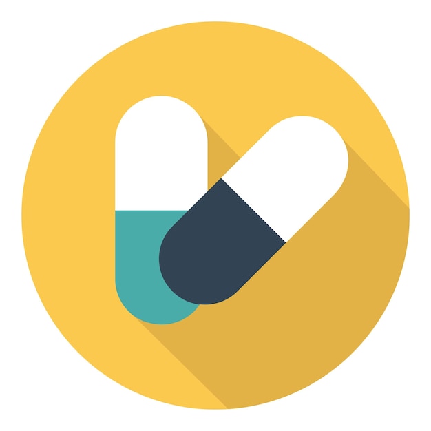 Geneeskunde vector pictogram pillen of tabletten capsules